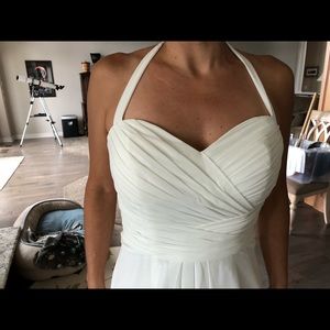 White formal Halter dress